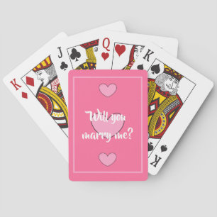 will you marry me? playing cards by dalDesignNZ