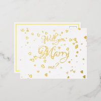 Will you marry me postcard Invitation