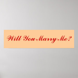 Will You Marry Me? Poster