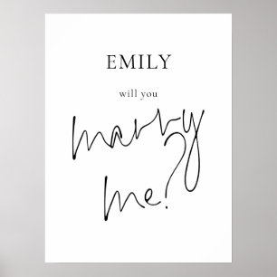 Will You Marry Me Printable Proposal Sign