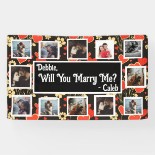 Will You Marry Me Proposal Banner with Photos