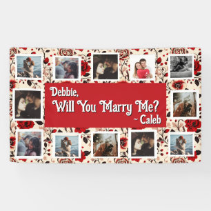 Will You Marry Me Proposal Banner with Photos