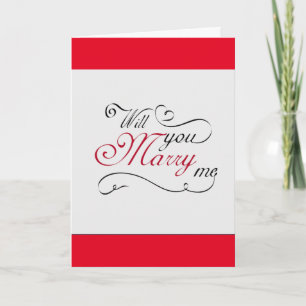 **WILL YOU MARRY ME** PROPOSAL CARD