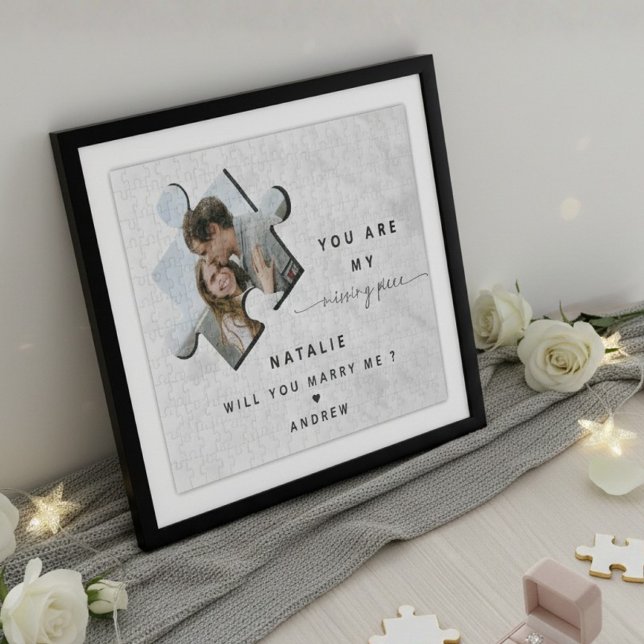 Will You Marry Me Proposal Photo Simple Clean Jigsaw Puzzle (Creator Uploaded)