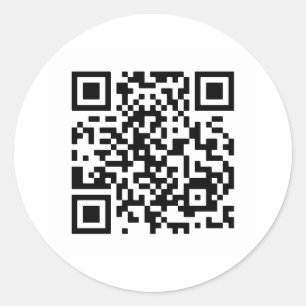 Will You Marry Me? QR Code Classic Round Sticker
