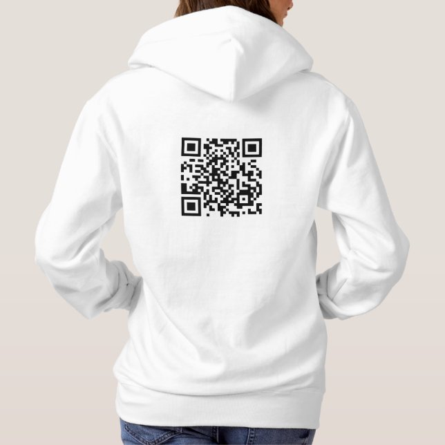 Will You Marry Me? QR Code Hoodie (Back)
