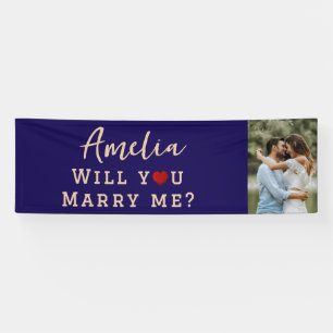 Will you marry me Romantic Proposal Photo Banner