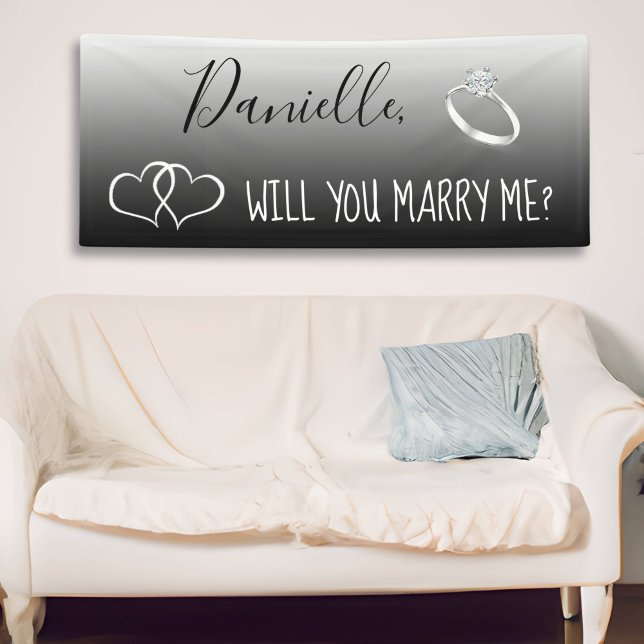 Will you Marry Me Romantic Proposal Sign (Creator Uploaded)