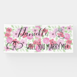 Will you Marry Me Romantic Proposal Sign