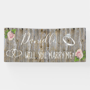 Will you Marry Me Romantic Proposal Sign