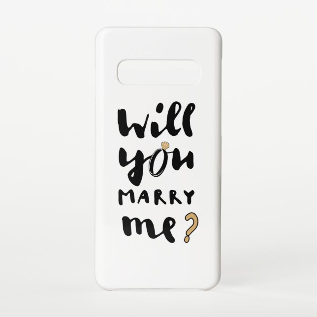 Will you marry me samsung galaxy case (Back)