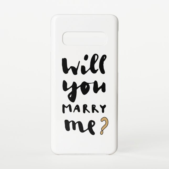 Will you marry me samsung galaxy case (Back)