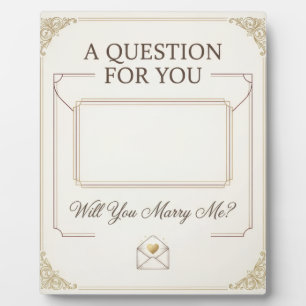 Will You Marry Me Secret Letter Marriage Proposal  Plaque