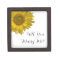 Will You Marry Me Sunflower Engagement Ring Box
