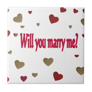 Will you marry me? tile