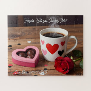 Will You Marry Me? Valentine's Day Proposal Jigsaw Puzzle