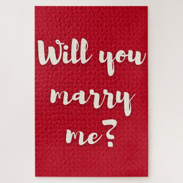 Will You Marry Me? Valentine's Jigsaw Puzzle (Vertical)