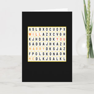 Will You Marry Me Wedding Card