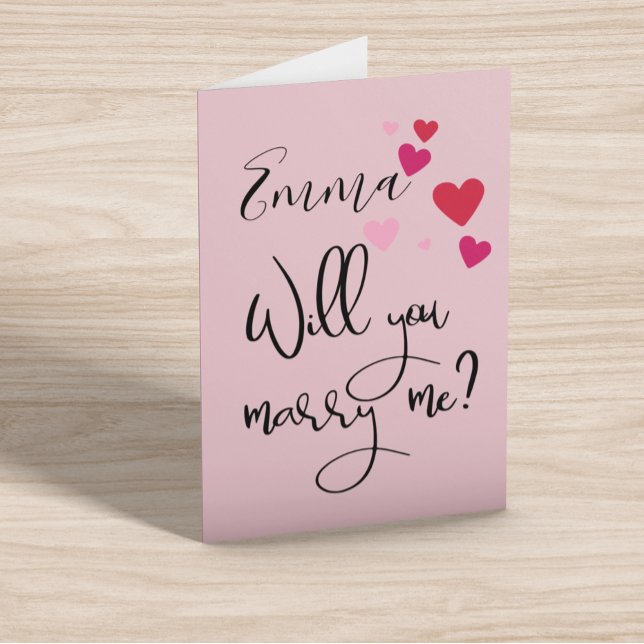 Will You Marry Me Wedding Proposal Personalised Card (Creator Uploaded)