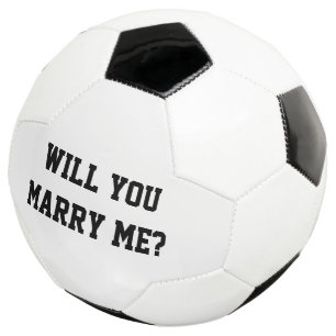 Will you marry me? Wedding Proposal Soccer Ball