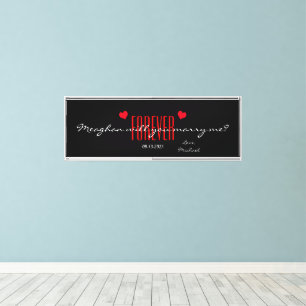 Will You Marry Me Weddings Canvas Print