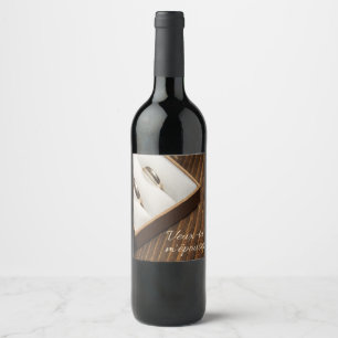 Will you marry me? wine label