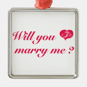 ****WILL YOU MERRY ME**** CHRISTMAS ORNAMENT
