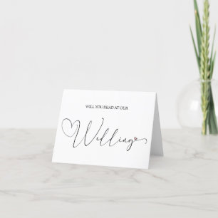 Will you read at our wedding thank you card