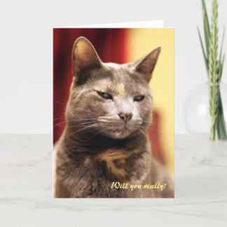 Will you really? holiday card
