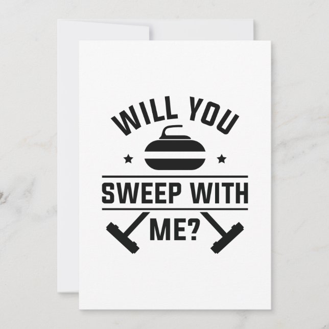 Will You Sweep With Me Thank You Card (Front)