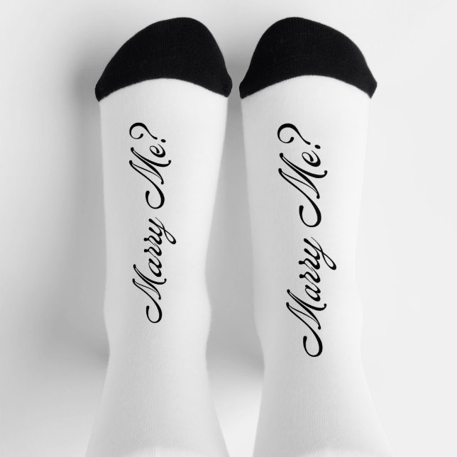Will Your Marry Me Proposal Novelty Socks (Top)