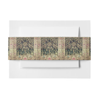 Willam Morris beautiful designs and creations,Vint Invitation Belly Band