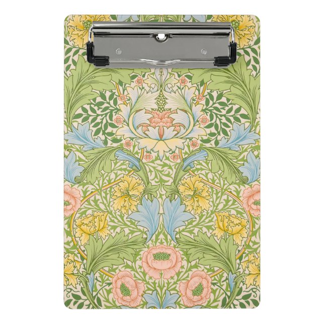 Willam Morris Myrtle Garden Floral Classic Mini Clipboard (Front)