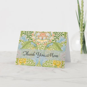 Willam Morris Myrtle Garden Floral Classic Thank You Card
