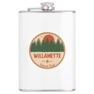 Willamette National Forest Hip Flask