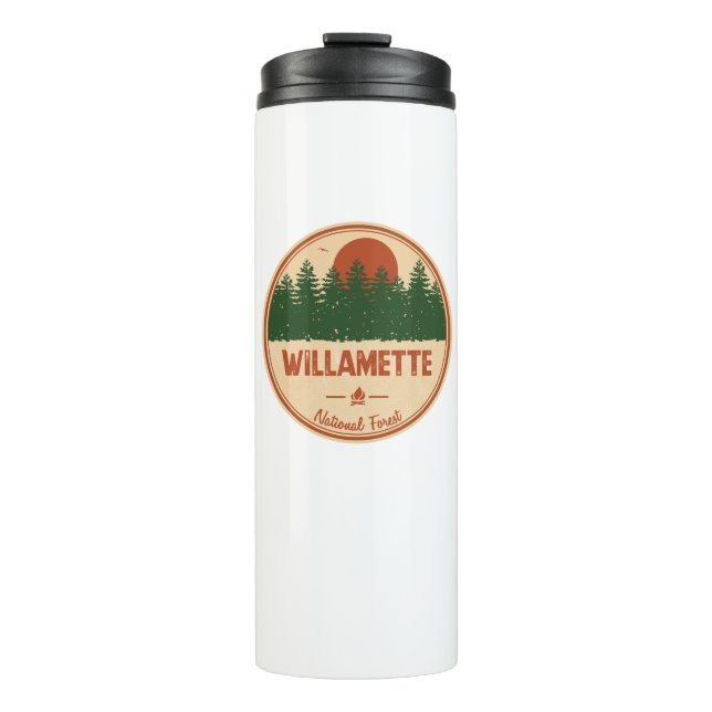 Willamette National Forest Thermal Tumbler (Front)