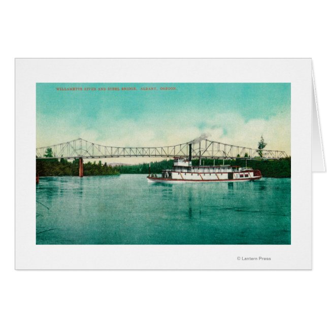 Willamette River and Steel Bridge in Albany (Front Horizontal)