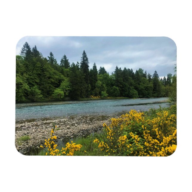 Willamette River, Elijah Bristow State Park, OR Magnet (Horizontal)