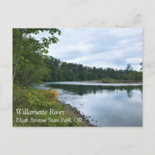 Willamette River, Elijah Bristow State Park, OR Po Postcard