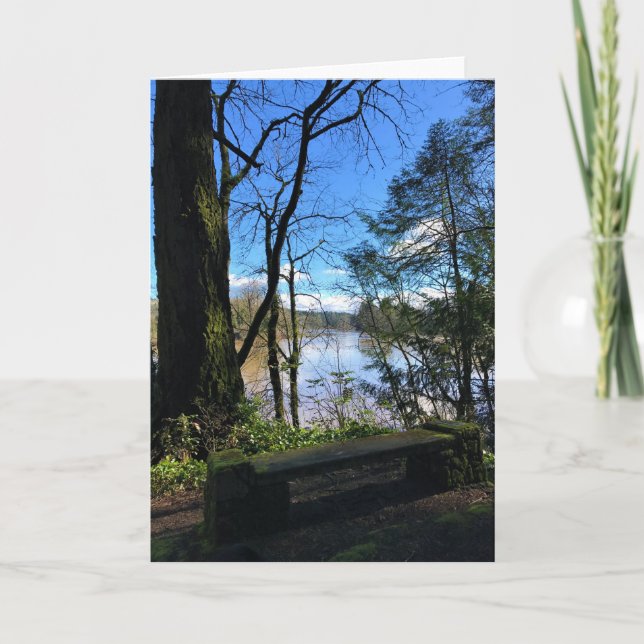 Willamette River from Champoeg State Park, Oregon Card (Front)