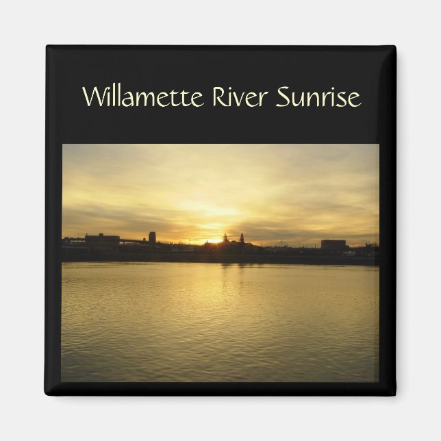 Willametter River Sunrise Magnet (Front)
