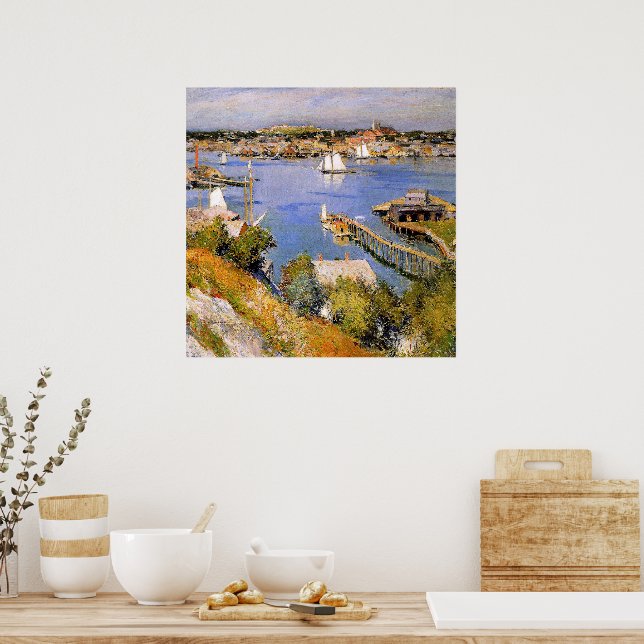 Willard Metcalf, Gloucester Harbour Sun, Poster (Kitchen)