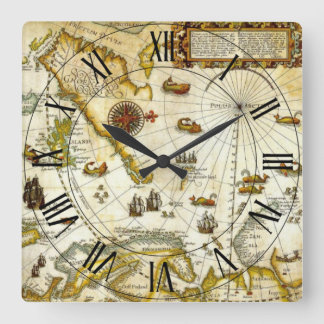 Willem Barentsz Navigator Cartographer Arctic Square Wall Clock