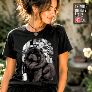 WILLEM black chow  - ArtMuse PORTAL Series   T-Shirt