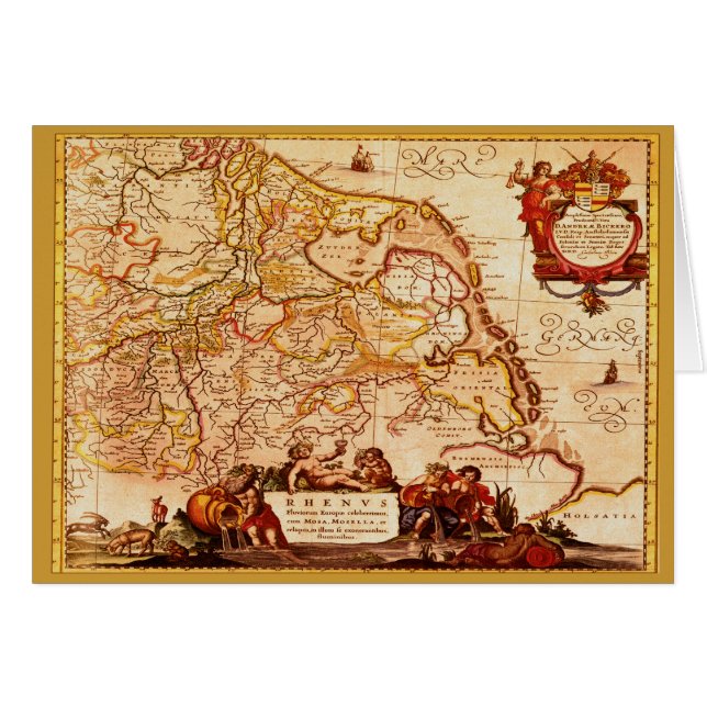 Willem Janszoon Blaeu Old German Map Collection (Front Horizontal)