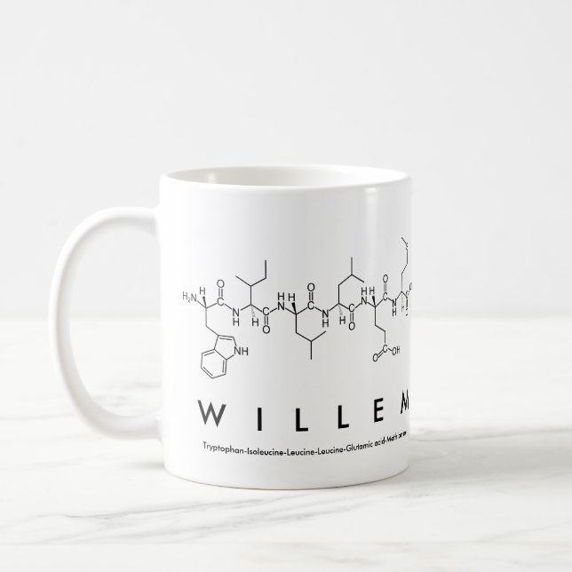 Willem peptide name mug (Left)