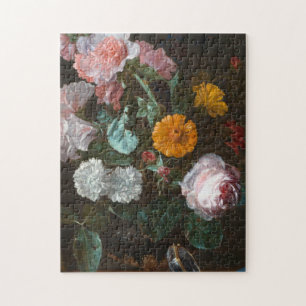 Willem Van Aelst - Vanitas Flower Still Life Jigsaw Puzzle