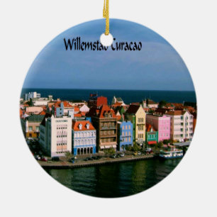 Willemstad Curacao Ceramic Tree Decoration