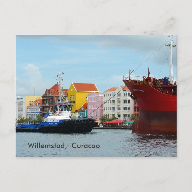 Willemstad,  Curacao Postcard (Front)