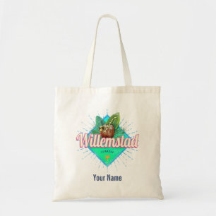 Willemstad Curacao Vacation Vintage Caribbean Lugg Tote Bag